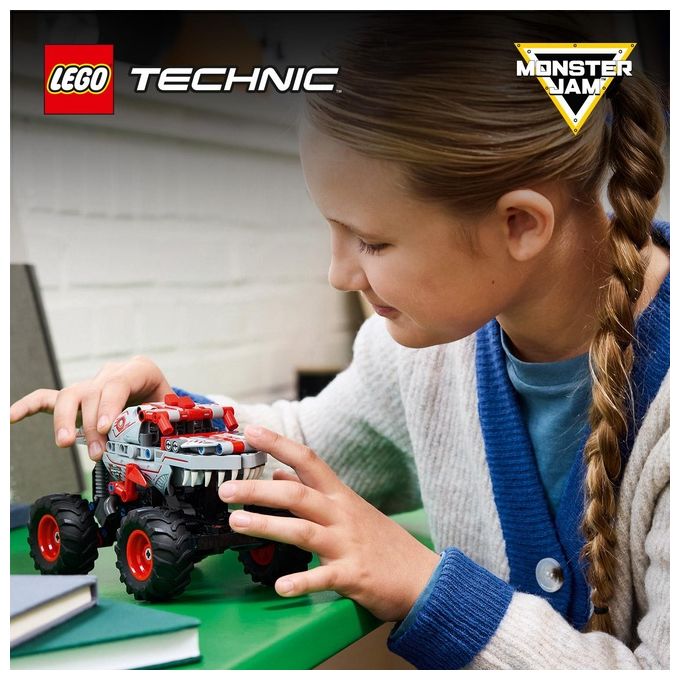 Lego 42200 Technic Monster Jam ThunderROARus Pull Back Set di Costruzioni 232 Pezzi 7 Anni colore Multicolore