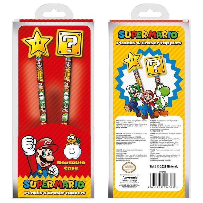 Pyramid Set 2 Matite Super Mario