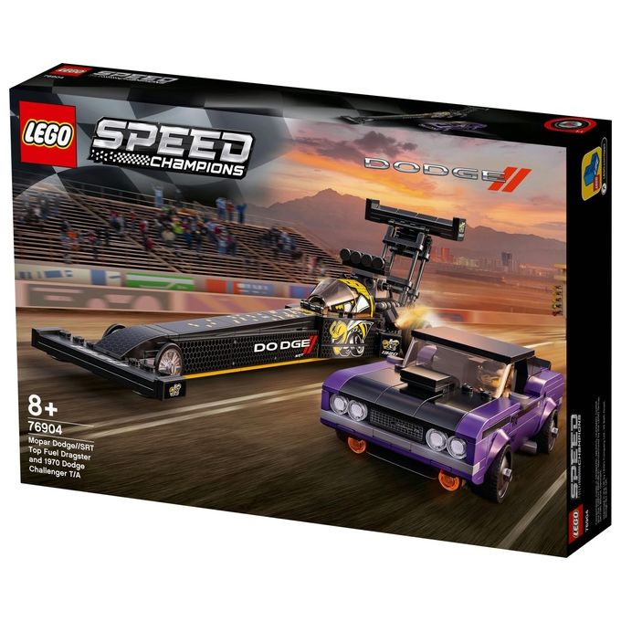 LEGO Speed Champions Mopar Dodge--Srt Top Fuel Dragster E 1970 Dodge Challenger T-A