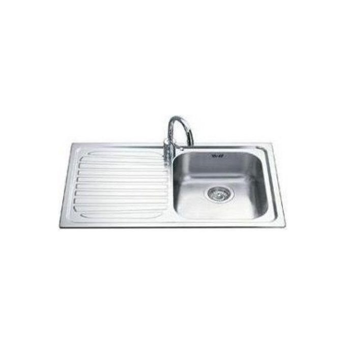 Smeg SP791S-2 Lavello da Incasso Standard Estetica Universale 1 Vasca + Gocciolatoio Sinistro 79 cm Acciao Inox