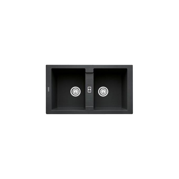 Franke MRG 620 Maris Lavello Fragranite da incasso 2 Vasche Nero 86x50cm 114.0157.497