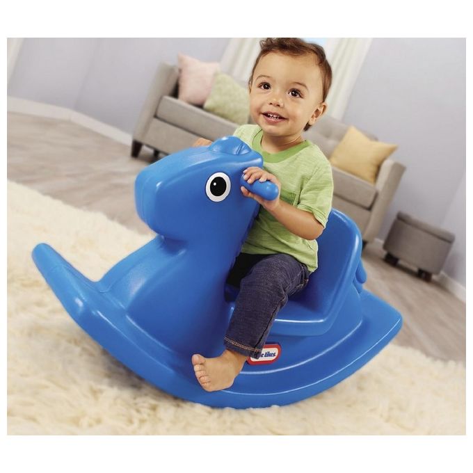 Little Tikes 173950E3 Giocattolo a Dondolo e Cavalcabile Cavallo da 1 a 3 Anni colore Blu