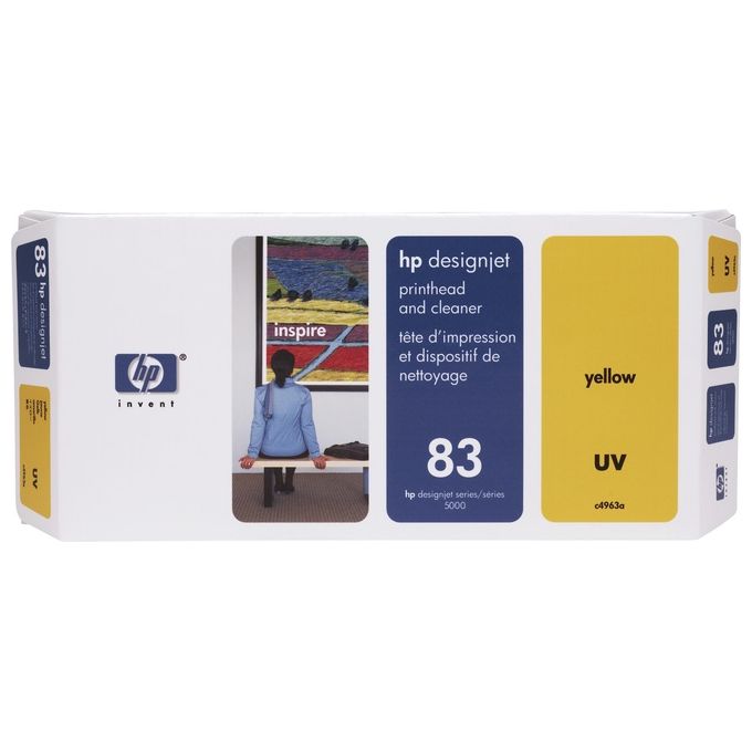 Hp testina di stampa uv e dispositivo pulizia giallo