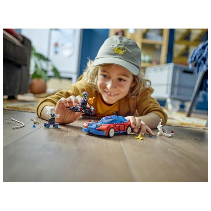 LEGO Marvel 76279 Auto da Corsa di Spider-Man e Venom Goblin, Gioco per Bambini di 7+ Anni, Veicoli Giocattolo dei Supereroi