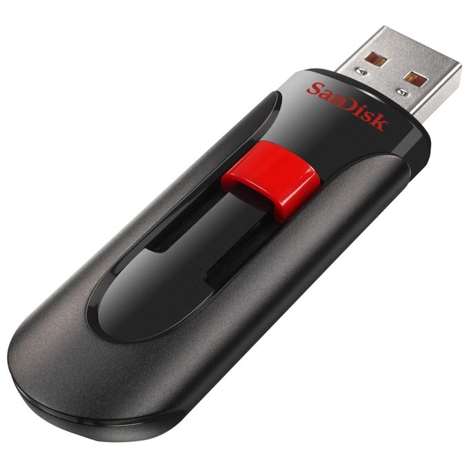 SanDisk Cruzer Glide Chiavetta Usb 256Gb Usb 2.0 Nero-Rosso