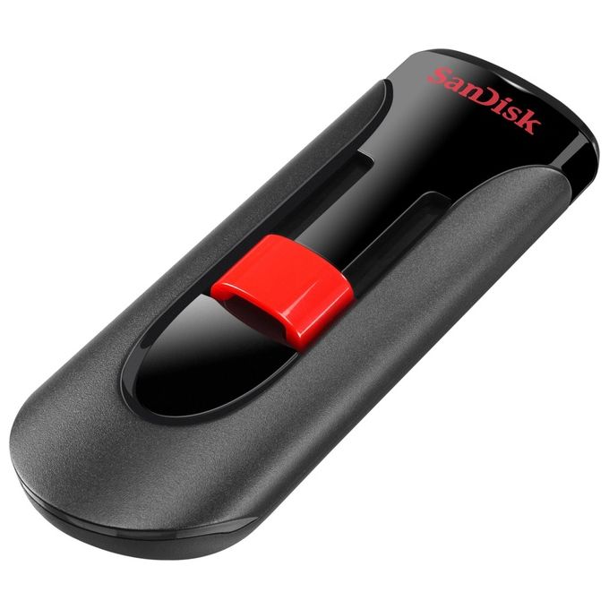 SanDisk Cruzer Glide Chiavetta Usb 256Gb Usb 2.0 Nero-Rosso