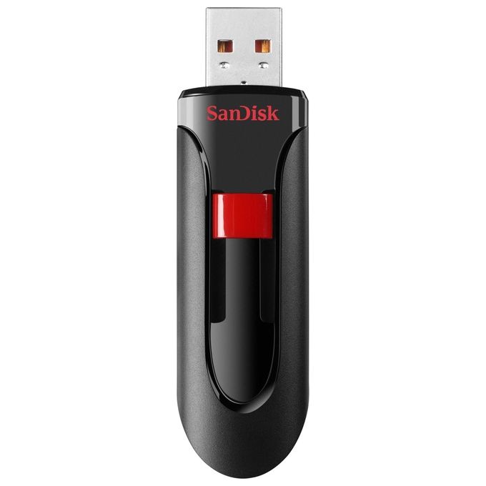 SanDisk Cruzer Glide Chiavetta Usb 256Gb Usb 2.0 Nero-Rosso