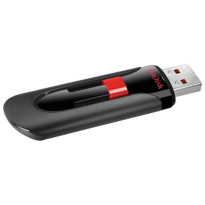 SanDisk Cruzer Glide Chiavetta Usb 256Gb Usb 2.0 Nero-Rosso