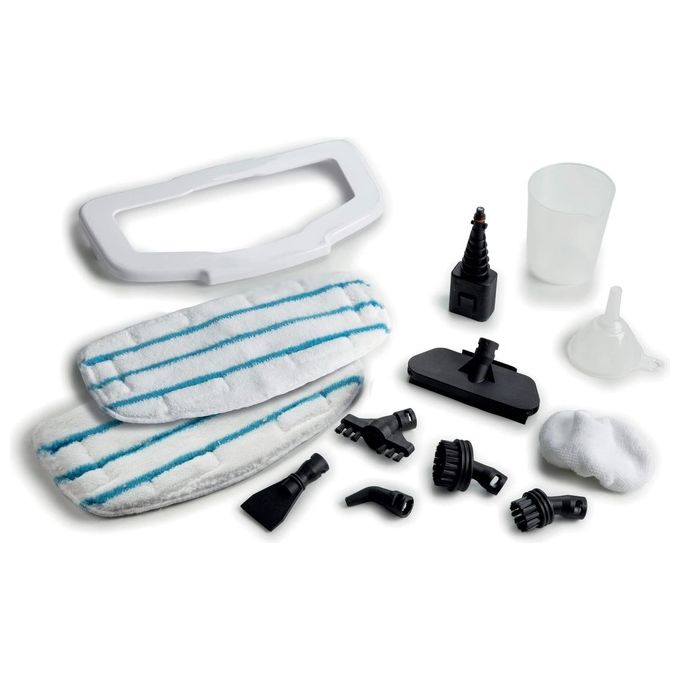 Ariete Steam Mop Foldable Pulitore a Vapore Verticale 0.35 Litri 1500W Blu-Bianco