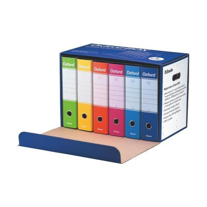 Esselte Oxford Box Raccoglitore e Classificatore altamente funzionale per Archiviazione Ufficio con Design Resistente e Capacita' Ottimale