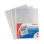 Esselte Buste A Perforazione Universale Copy Safe - Esselte - Deluxe 22x30 Cm Antiriflesso (conf.50)