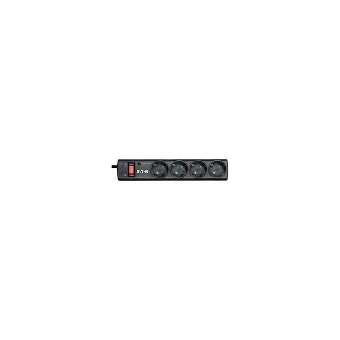 Eaton Ps4d Protezione da Sovraccarico 4 Prese Ac 220-250V Nero-Bianco 1mt