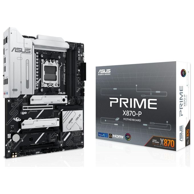 ASUS PRIME X870-P AMD X870 Presa di Corrente AM5 ATX