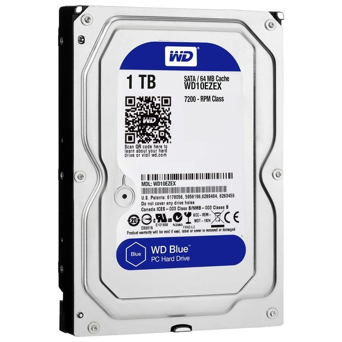 Western Digital Blue 1Tb Sata III Hdd 3.5'' 7200Rpm