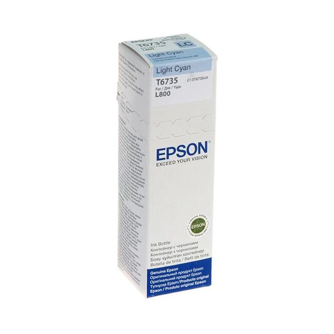 Epson T6735 70ml Cyan Chiaro Ricarica Inchiostro
