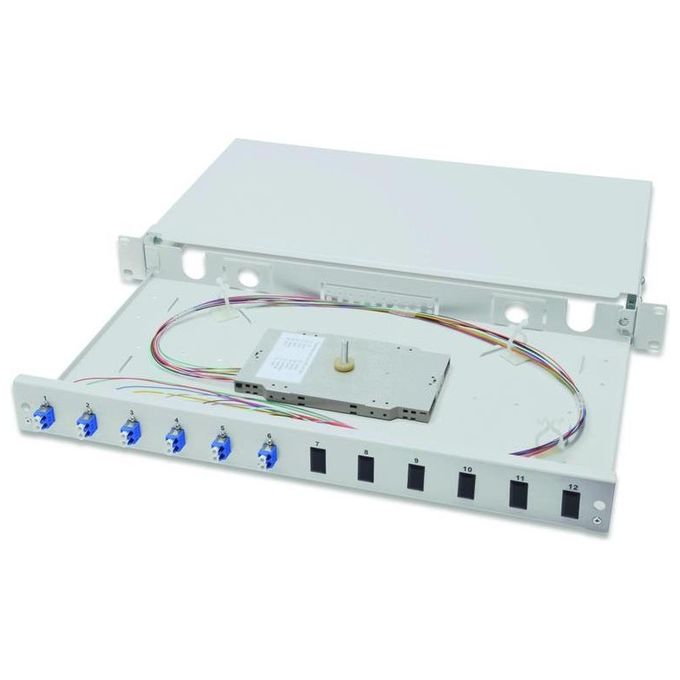 Digitus Pannello Estraibile 19'' per Fibra Ottica con 6 Connettori lc os2 Single Mode