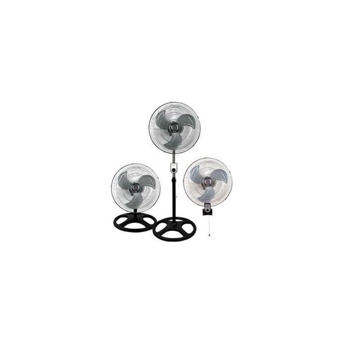 DCG Ventilatore piantana 45cm con 3 velocita' oscillazione e altezza regolabile fino a 155cm in robusto metallo
