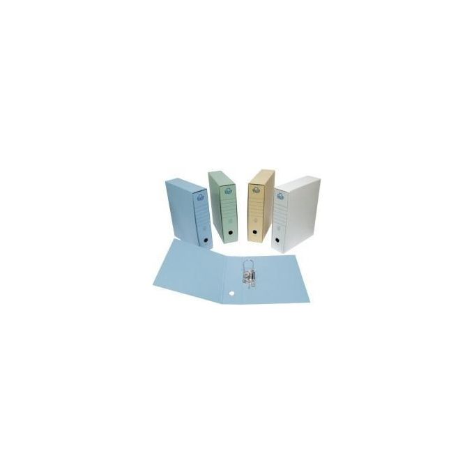 Brefiocart 0201101B Raccoglitore ad Anelli Dorso 8 cm Formato A4 Blu