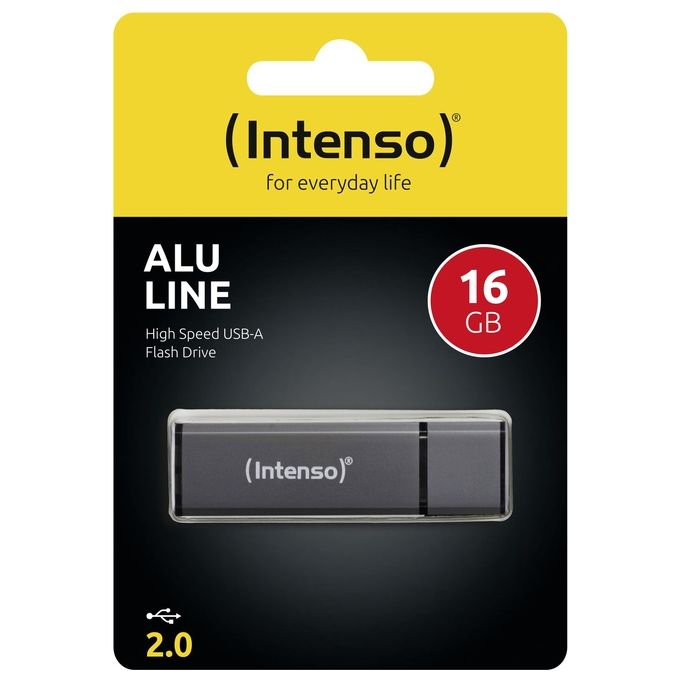 Intenso Flash Drive Usb2.0 16gb Alluminio Antracite