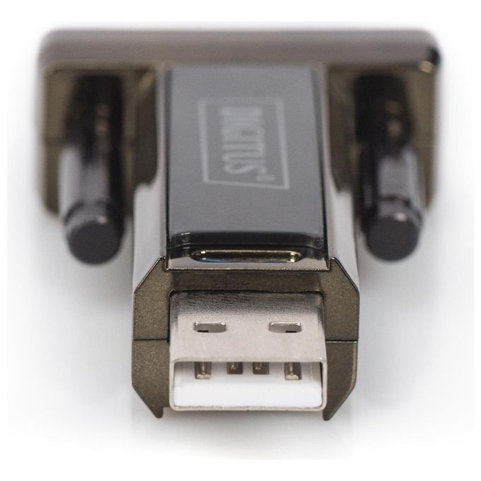 Digitus Adattatore per Seriali Usb 2.o A-M a DSUB9-M Nero