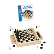 Dal Negro Scacchi dama tria Legno