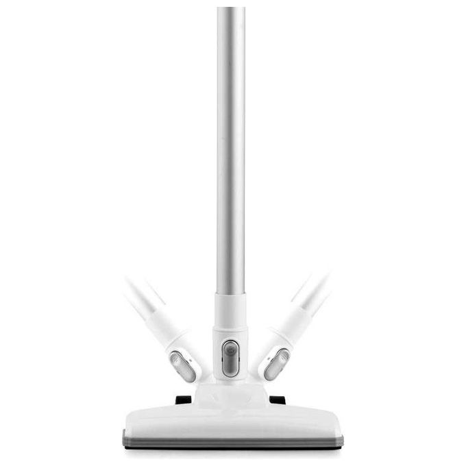 Midea MCS2045IT Scopa Elettrica con Filo Potente 450W 15Kpa Tecnologia Ciclonica e Senza sacco Soddisfa Varie Scene Di Pulizia Bianco e Argento