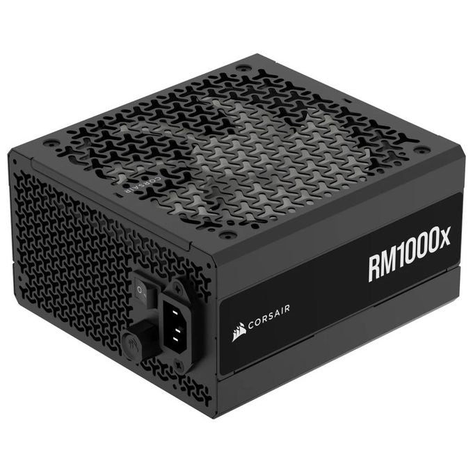 CORSAIR RM1000x Alimentatore ATX a Basso Rumore Completamente Modulare - Compatibile con ATX 3.1 - Supporto PCIe 5.1 - Efficienza Cybenetics Gold - Connettore Nativo 12V-2x6 - Nero
