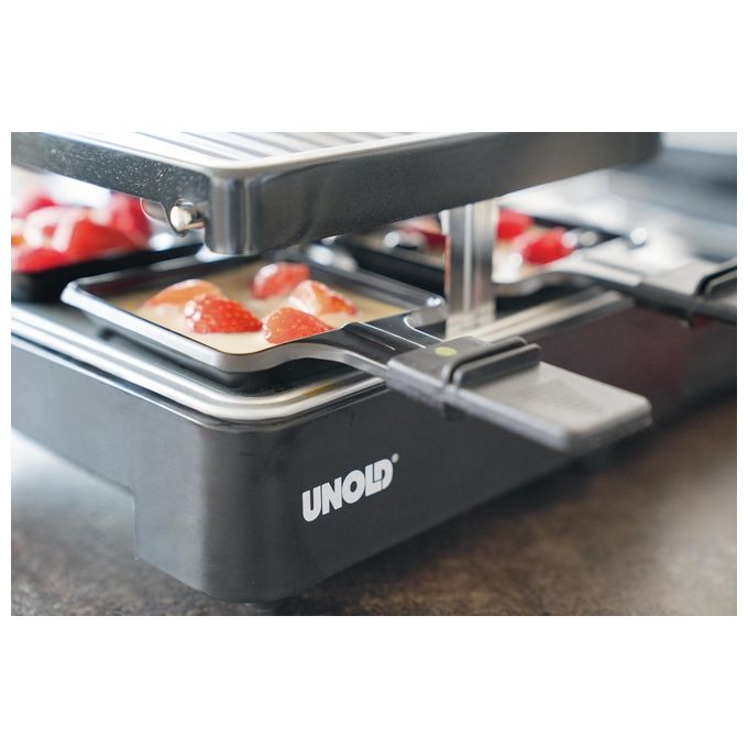 Unold Raclette Estensibile 8 Persone Nero Modello 48755 per Cucine Moderne