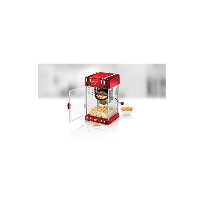 Unold Retro Macchina per Popcorn Rosso-Argento 300W