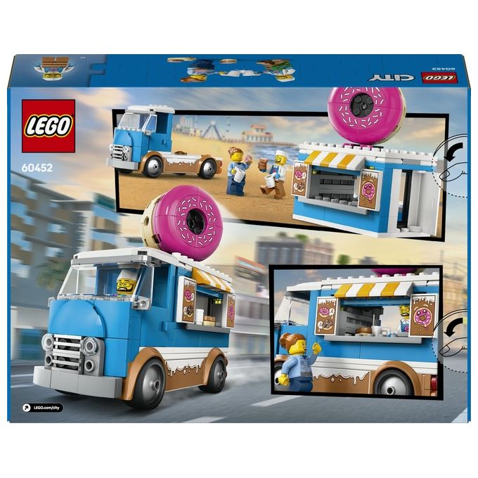 LEGO Furgone Ciambelle 60452 Gioco da Costruzione City Great Vehicles Divertimento Assembla Realistico ed Educativo per Bambini