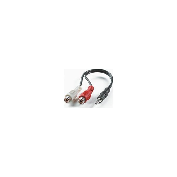 Value Cavo Stereo Jack 3.5mm (M) - Cinch (2x M) 0.2mt
