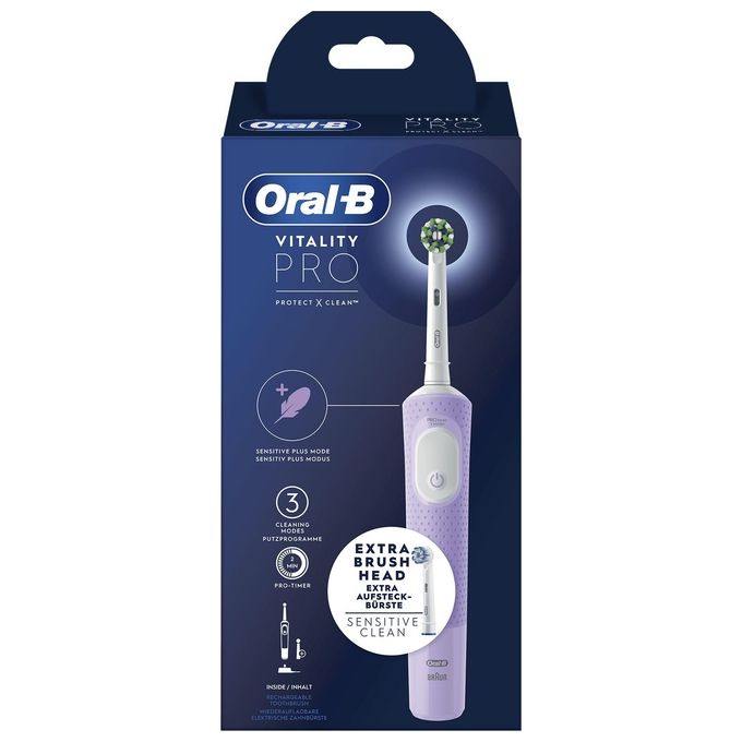 Braun Oral B Spazzolino Elettrico Vitality Pro Lilla