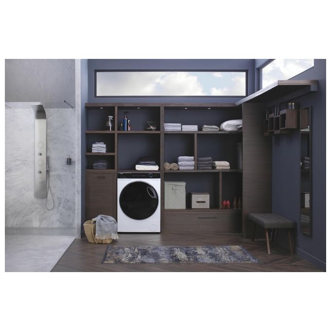 Haier HW150-BP14986EIT SuperDrum Serie 7 Lavatrice Carica Frontale 15 Kg 1400 rpm Classe A Motore Inverter Vapore (98x70x63 cm) colore Bianco