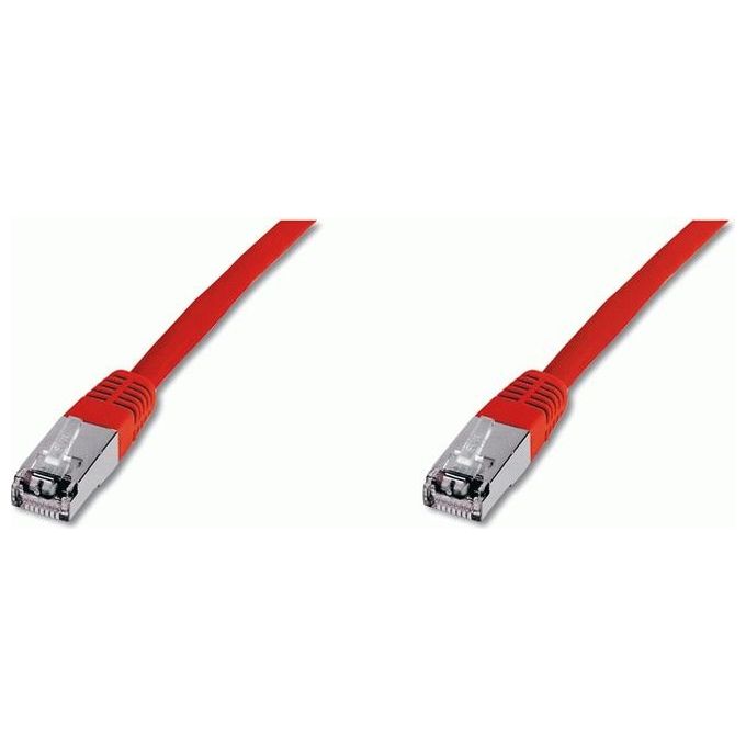 Digitus Cavo Rete Ftp Cat. 5E Schermato - Lunghezza Mt. 5 - Colore Rosso