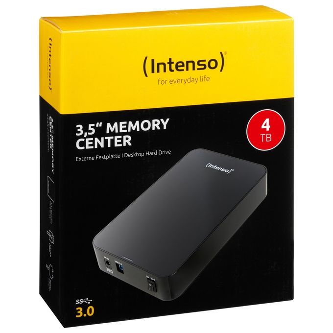 Intenso Hdd Portable 4tb Usb 3.0 Memory Center 3,5 Platica Nera