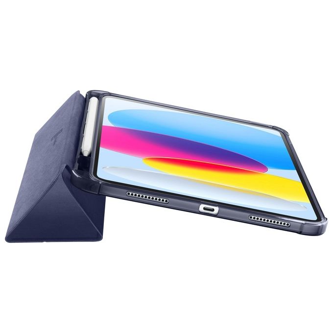Cellula Line Folio Cover per iPad 10.9'' (2022) Custodia per tablet con funzione stand Blu