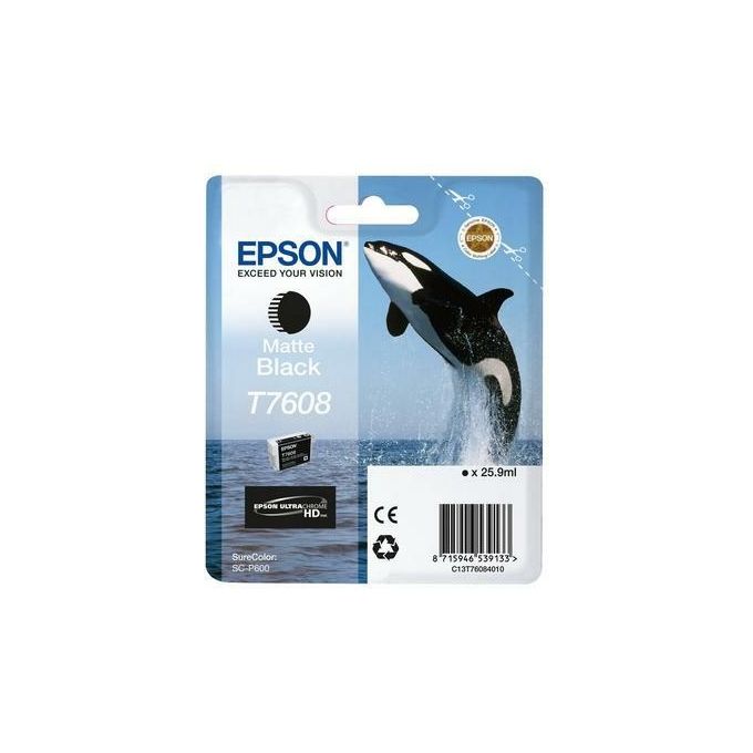 Epson C13T76084N10 Cartuccia di Inchiostro Originale Nero Opaco 25,9 ml colore Nero opaco