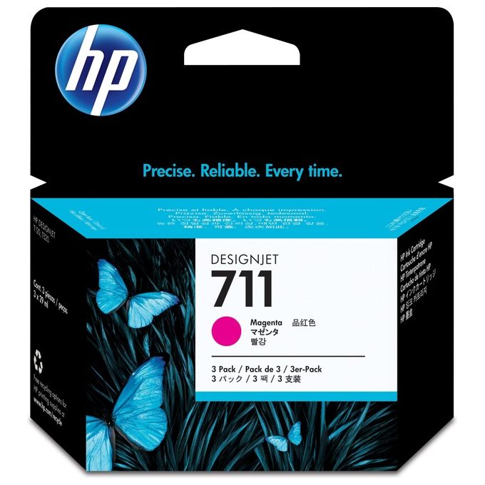 HP CZ135A DesignJet 711 Cartuccia Inkjet Confezione 3 pezzi 29 ml colore Magenta
