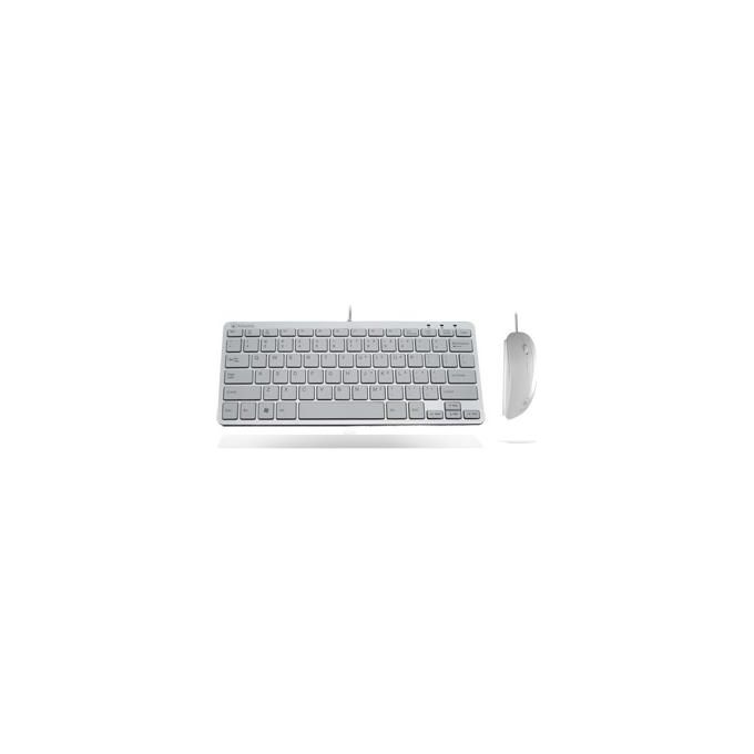 Atlantis Tastiera + mouse Usb Minitastiera 78 Ultra Slim Usb Mouse Ottico
