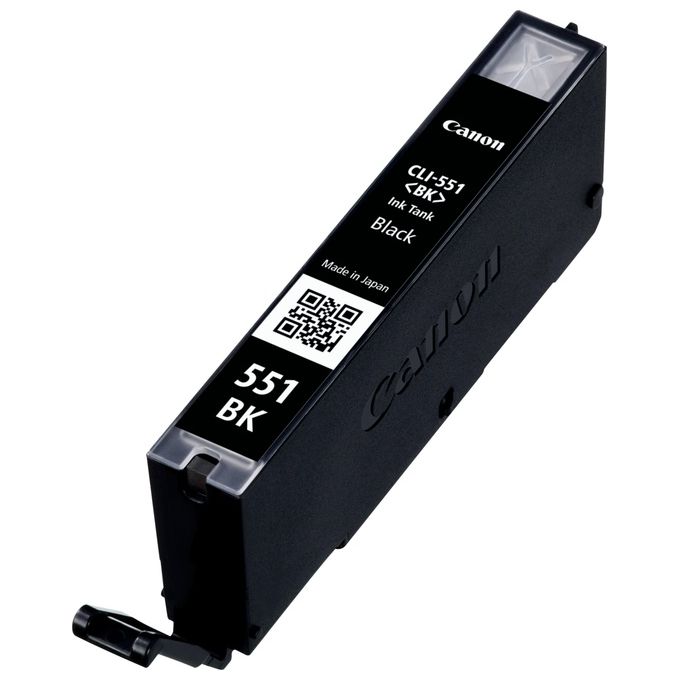 Canon Cartuccia Ink CLI-551BK Black Pixma iP7250, iP8750, iX6850, MG5450, MG5550, MG5650, MG6350, MG6450, MG6650, MG7150, MG7550, MX725, MX925