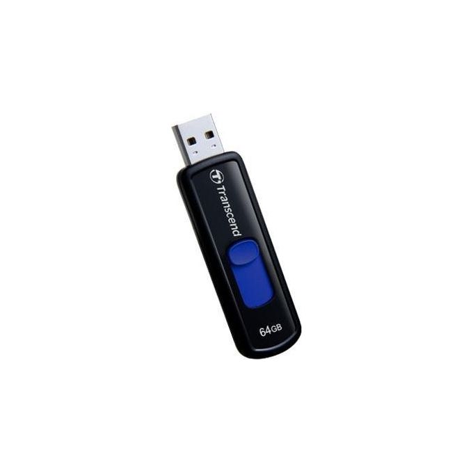 Transcend JetFlash Elite 760 64Gb Unita' Flash Usb Tipo A 3.2 Gen 1 Nero-Blu