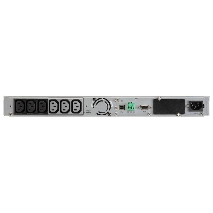 Eaton 5P 1150iR Gen 2 UPS Montabile in Rack)200-208-220-230-240 V c.a. V 920 Watt 1150 VA 1 Fase 9 Ah RS-232 USB Connettori di Uscita 6 1U 19'' Nero-Argento con Network Card-MS
