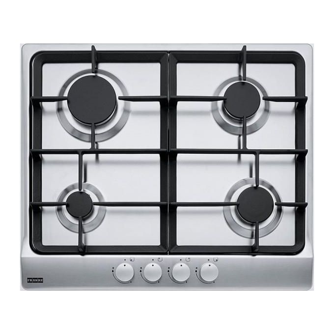 Franke FHSL 604 4GAV XS C Linea Smart Linear Piano Cottura a Gas 4 Zone Griglie in ghisa 60 cm Acciaio Inox 106.0459.550