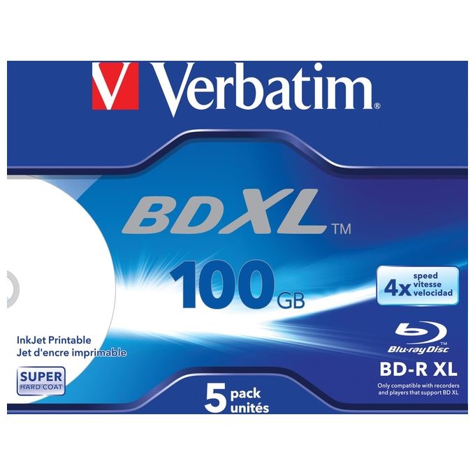 Verbatim blu ray xl - 100 gb -  5pz  s
