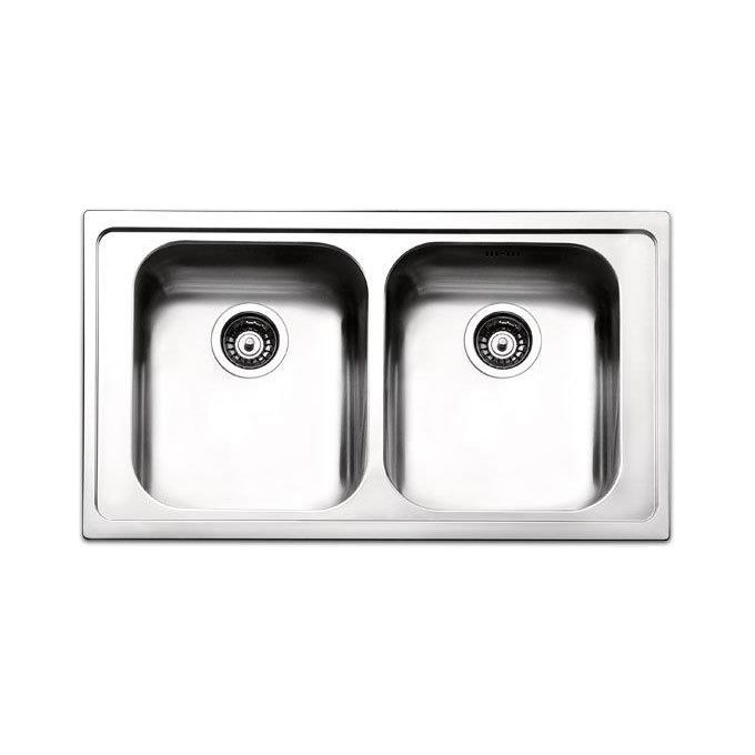Apell VE862IBC Serie Venezia Lavello Acciaio inox spazzolato da Incasso 2 Vasche 86×50cm