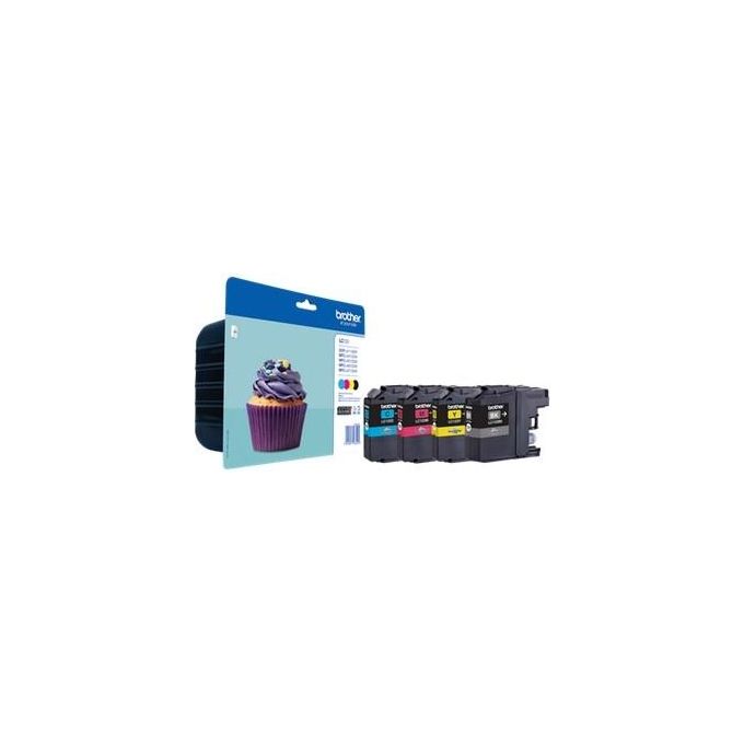 Brother  Cartucca Ink-jet Lc123 Valbp Kit 4 Cart Per Multifunzione-j4410dw-j4510dw-j4610dw-j4710dw-dcp-j4110dw
