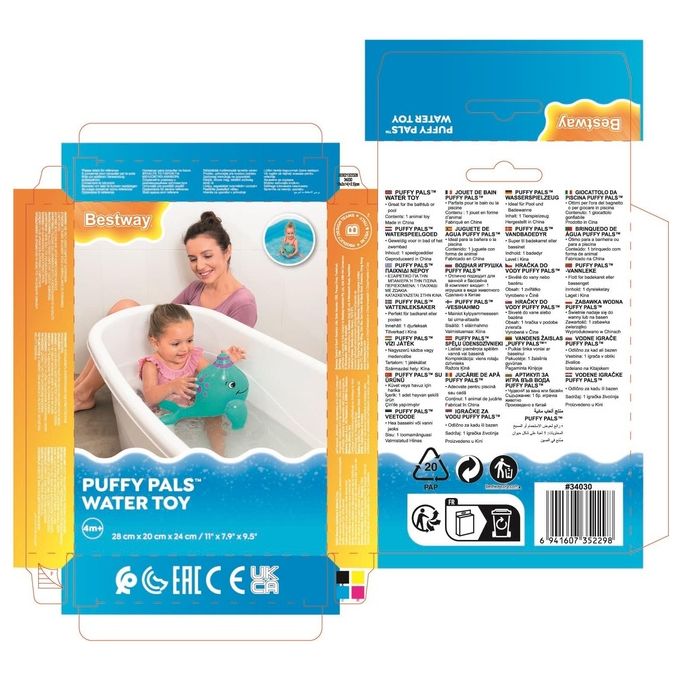 Bestway Gonfiabile Animaletto Puffy Pals Assortito