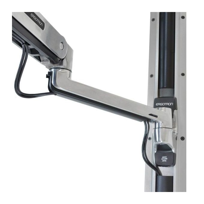 Ergotron LX Sit-Stand Kit Braccio per montaggio a Muro Adattatore Vesa per display Lcd 42'' in Alluminio