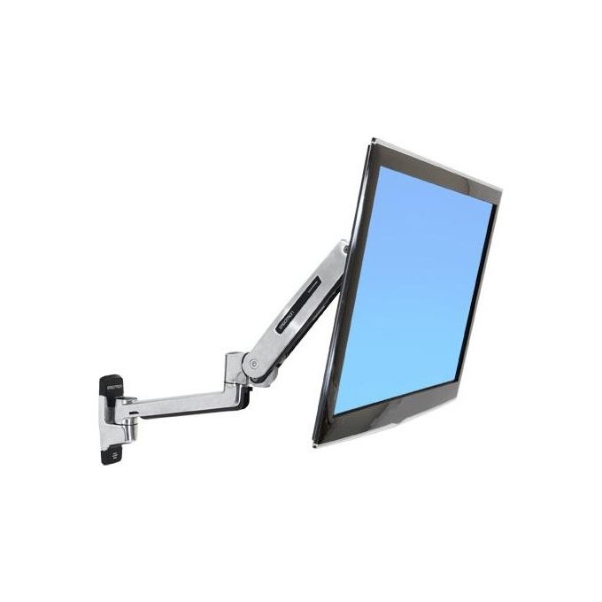 Ergotron LX Sit-Stand Kit Braccio per montaggio a Muro Adattatore Vesa per display Lcd 42'' in Alluminio
