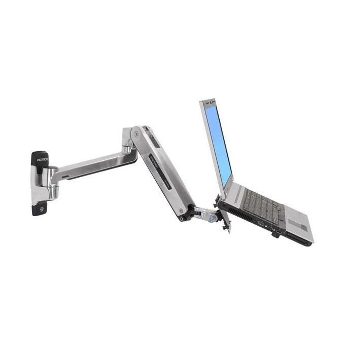 Ergotron LX Sit-Stand Kit Braccio per montaggio a Muro Adattatore Vesa per display Lcd 42'' in Alluminio
